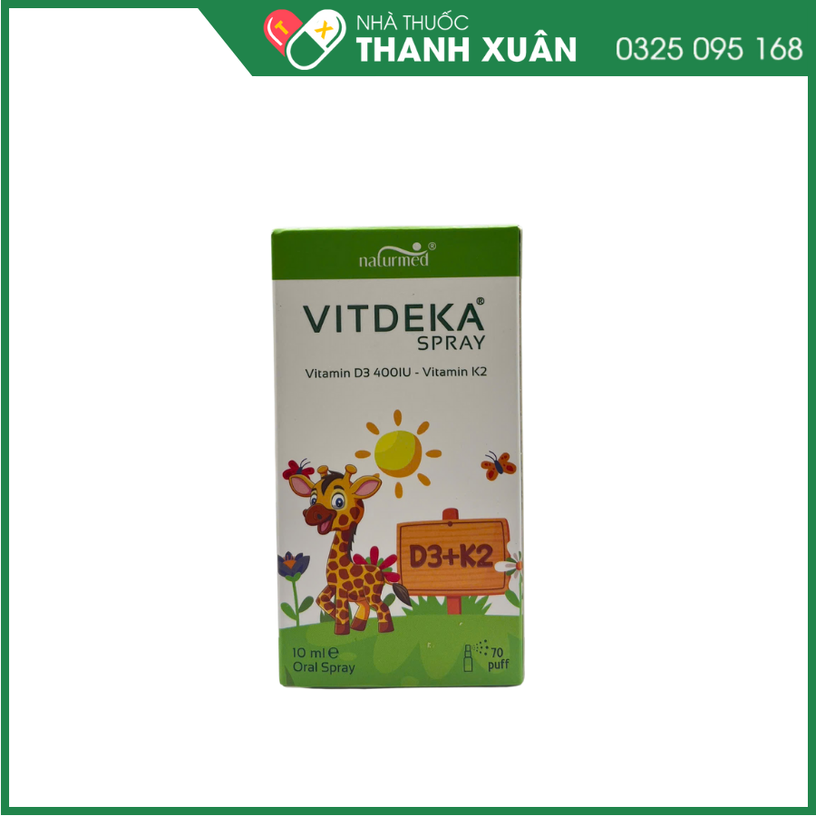 Vitdeka spray bổ sung vitamin D và K2